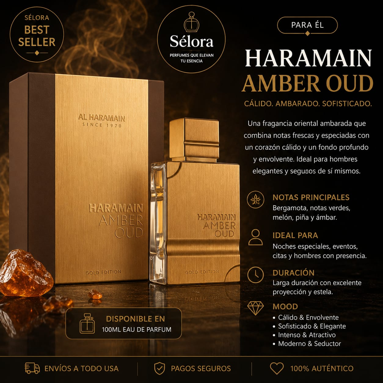 Al Haramain Amber Oud Gold
